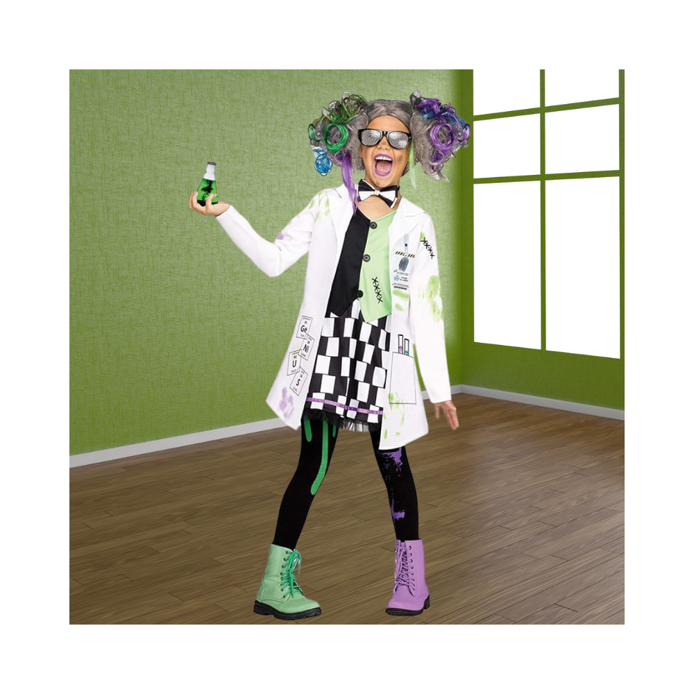 Halloween Girls Mad Scientist Costume