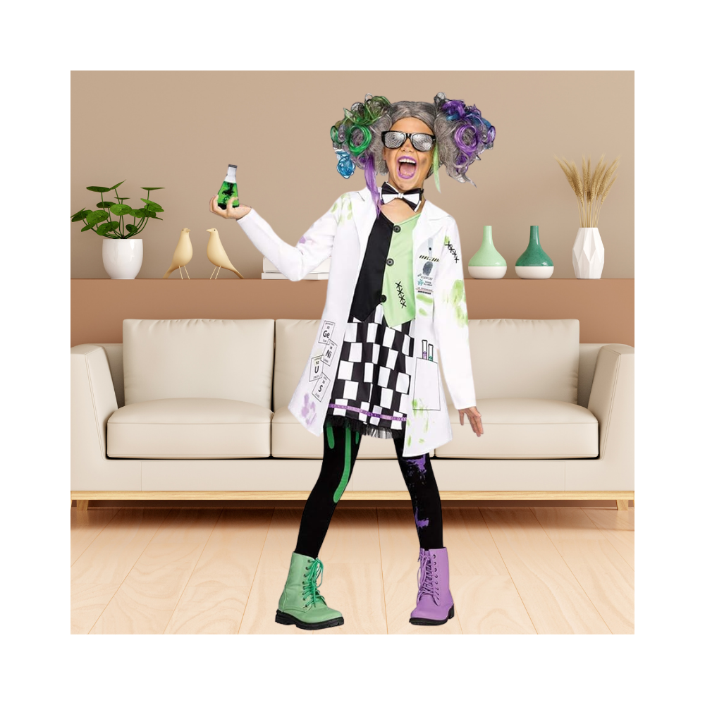 Halloween Girls Mad Scientist Costume