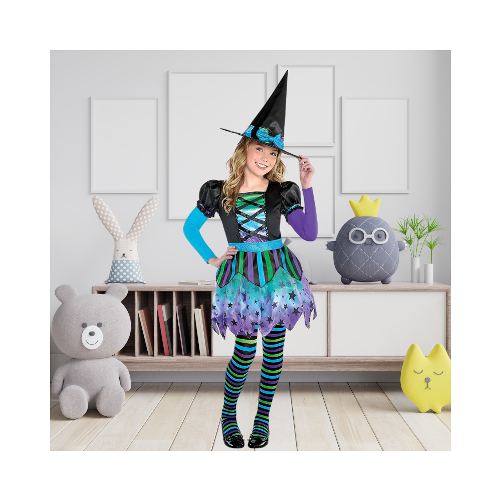 Halloween Girls Spell Caster Witch Costume