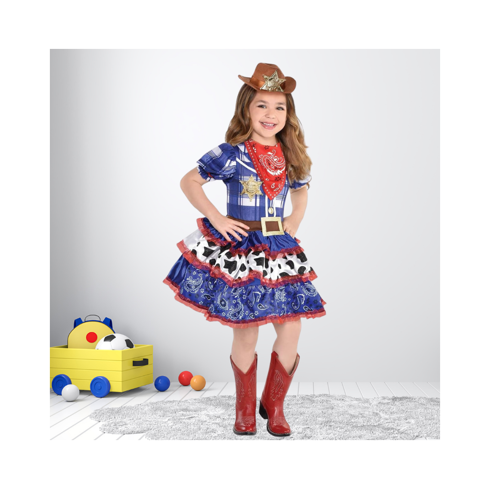 Halloween Child Rodeo Cutie Cowgirl Costume