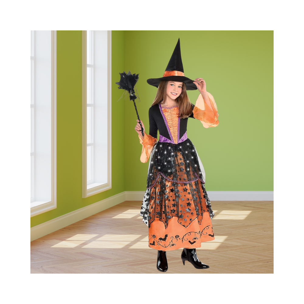 Halloween Girls Magical Witch Costume