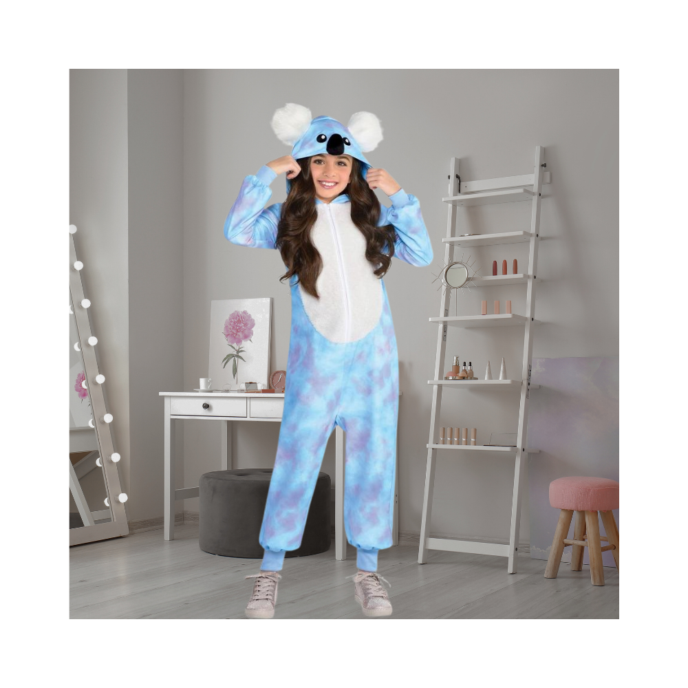 Halloween Kids Zipster Blue Koala One-Piece Costume