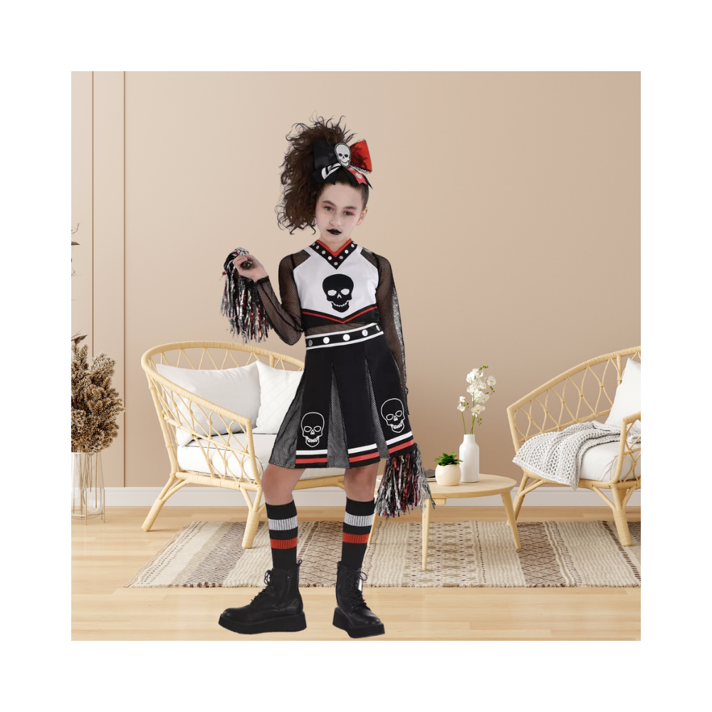 Halloween Kids Fear Squad Cheerleader Costume