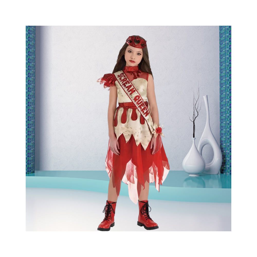 Halloween Kids Scream Queen Costume