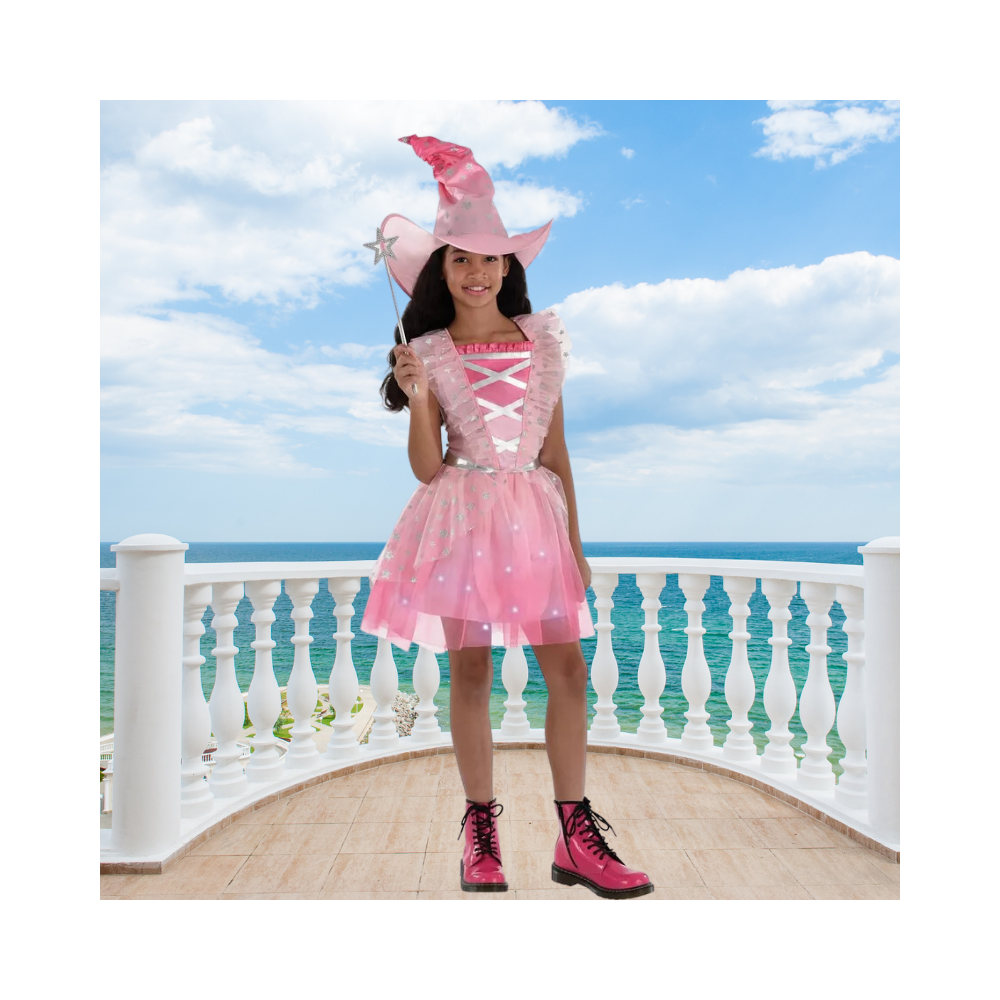 Halloween Kids Light-Up Fairytale Witch Costume