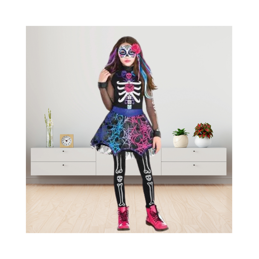 Halloween Kids Trendy Day of the Dead Costume