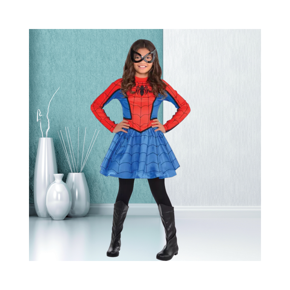 Halloween Girls Red Spider-Girl Costume