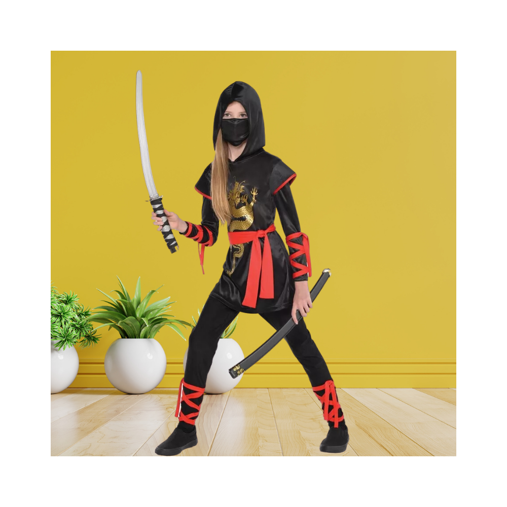 Halloween Girls Dragon Ninja Costume