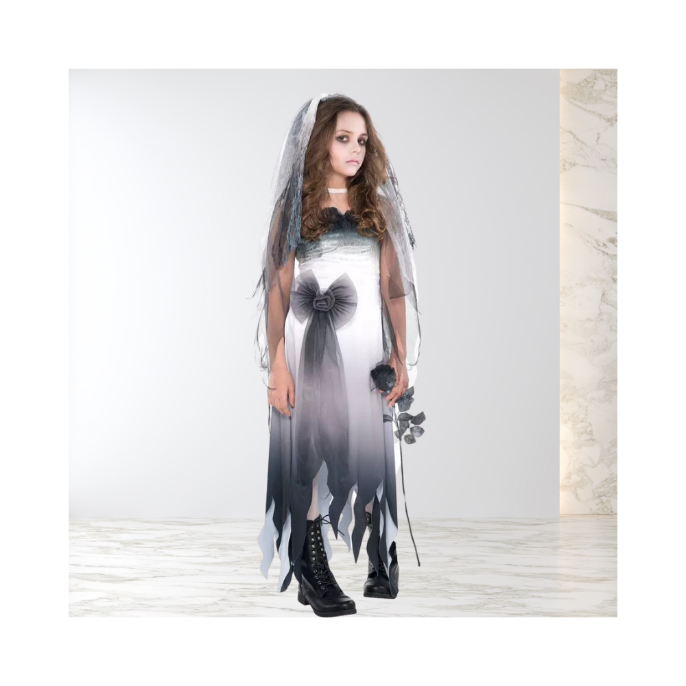 Halloween Girls Graveyard Bride Costume