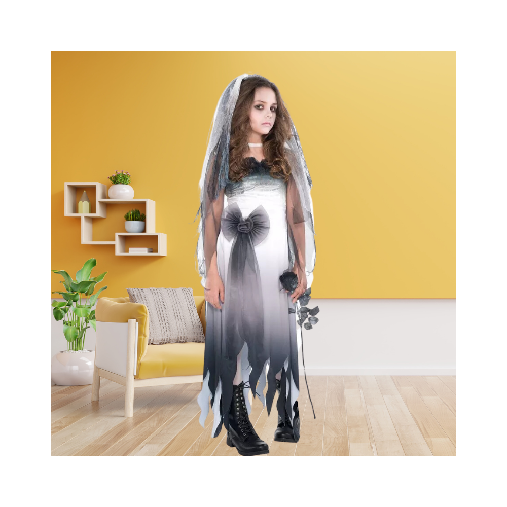 Halloween Girls Graveyard Bride Costume