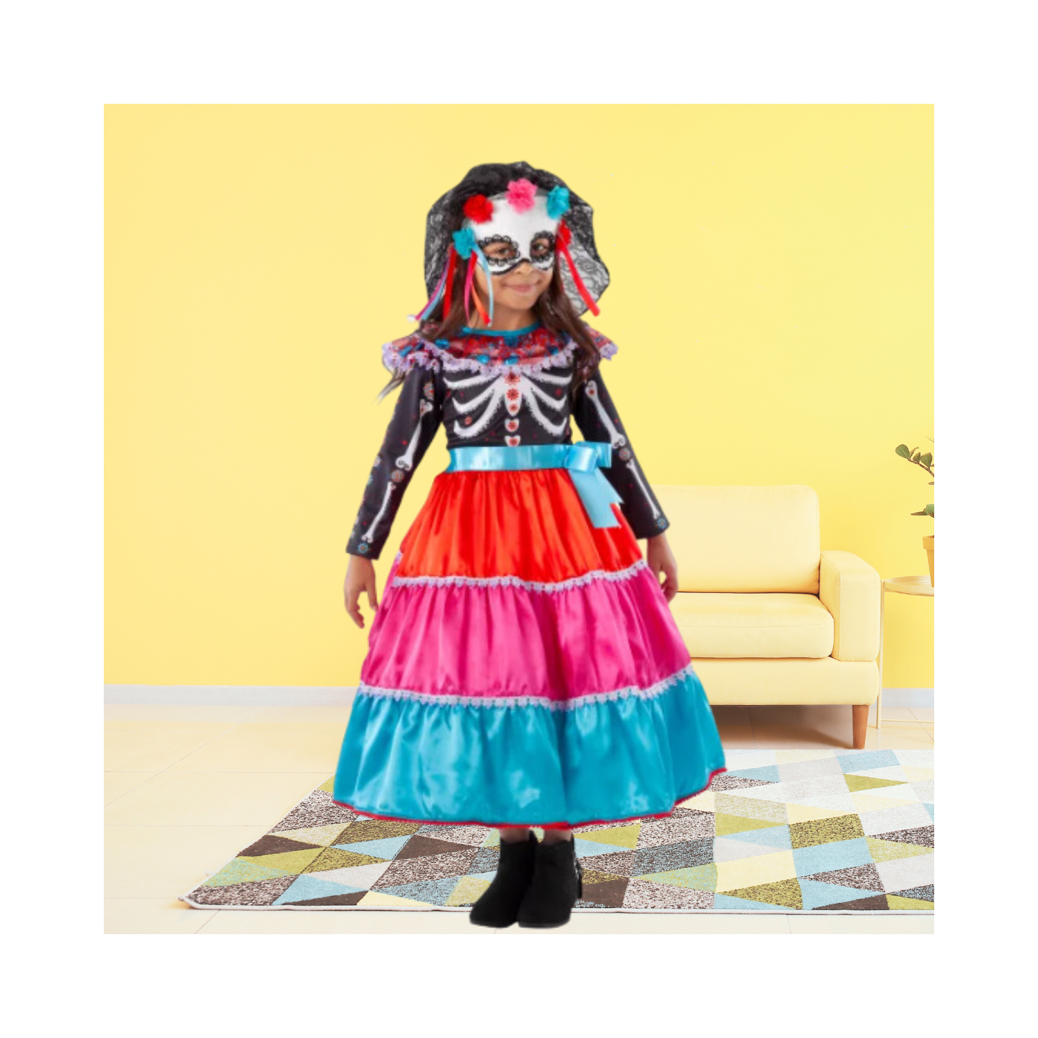 Halloween Día de los Muertos Child Costume