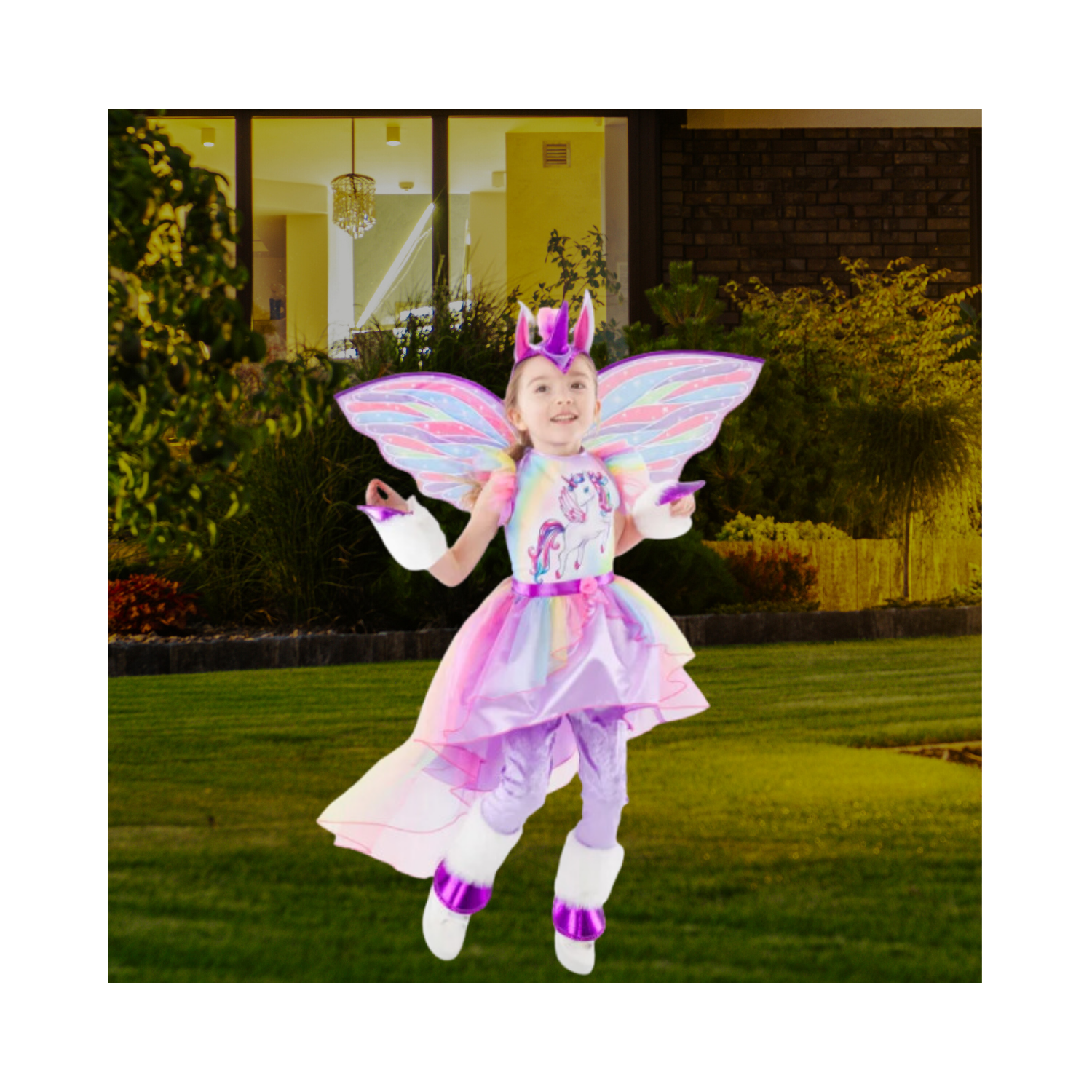 Halloween Rainbow Unicorn Child Costume