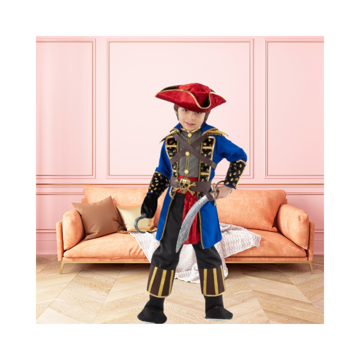 Halloween Pirate Captain Child Costume