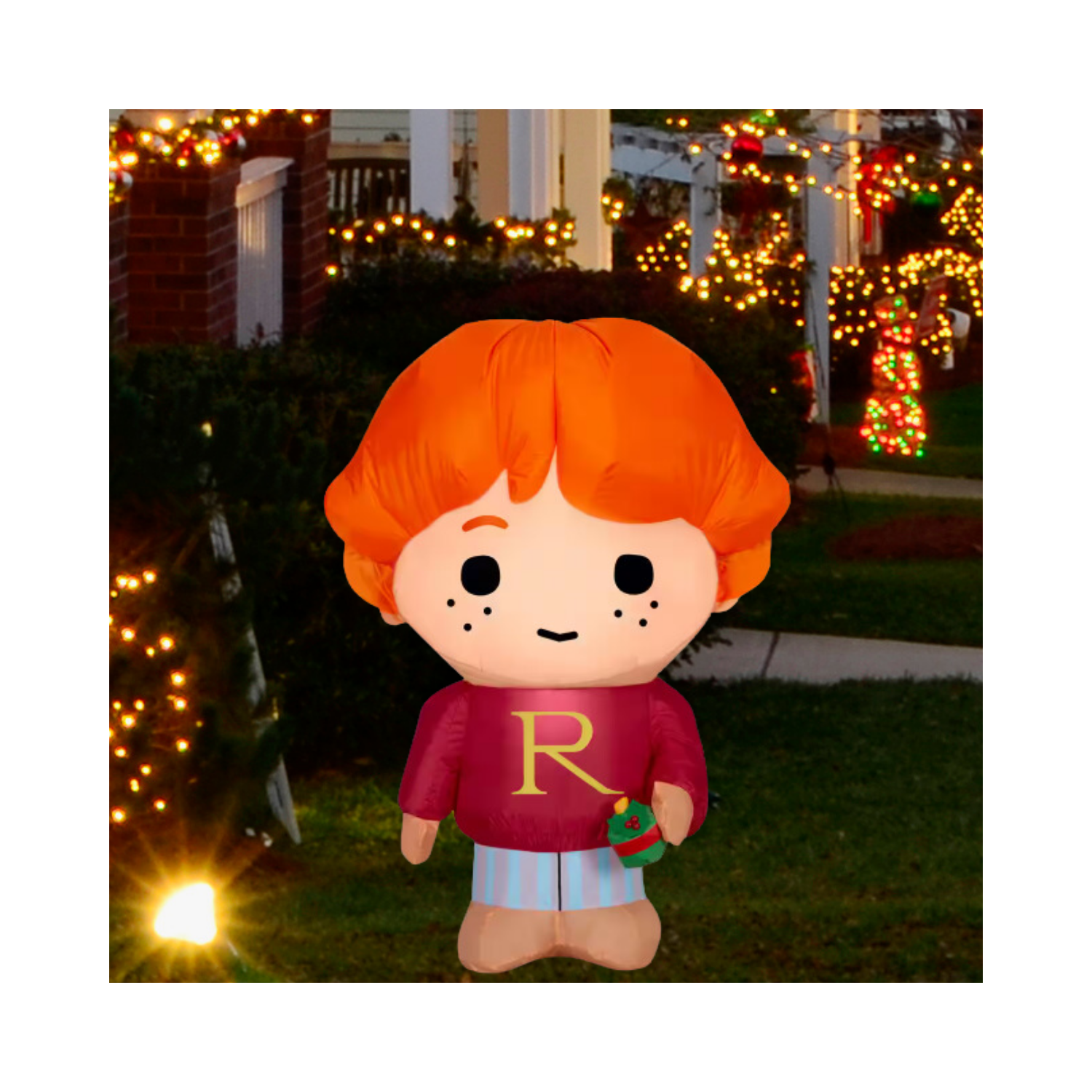 Christmas Inflatable Airblown-Ron Weasley with Ornament and Present