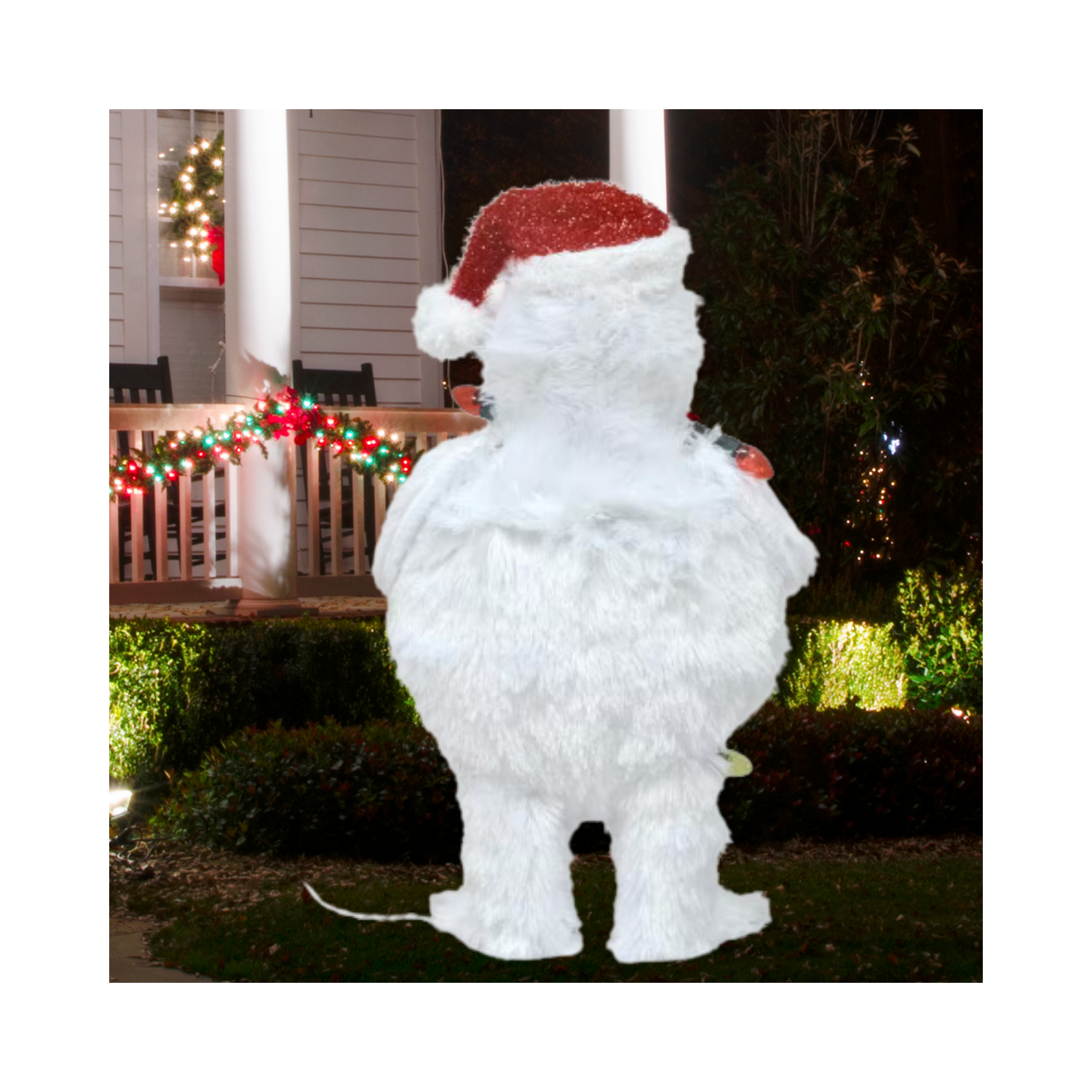 Christmas 24 in. Rudolph 3D Led Yard Art Bumble With Light Strand