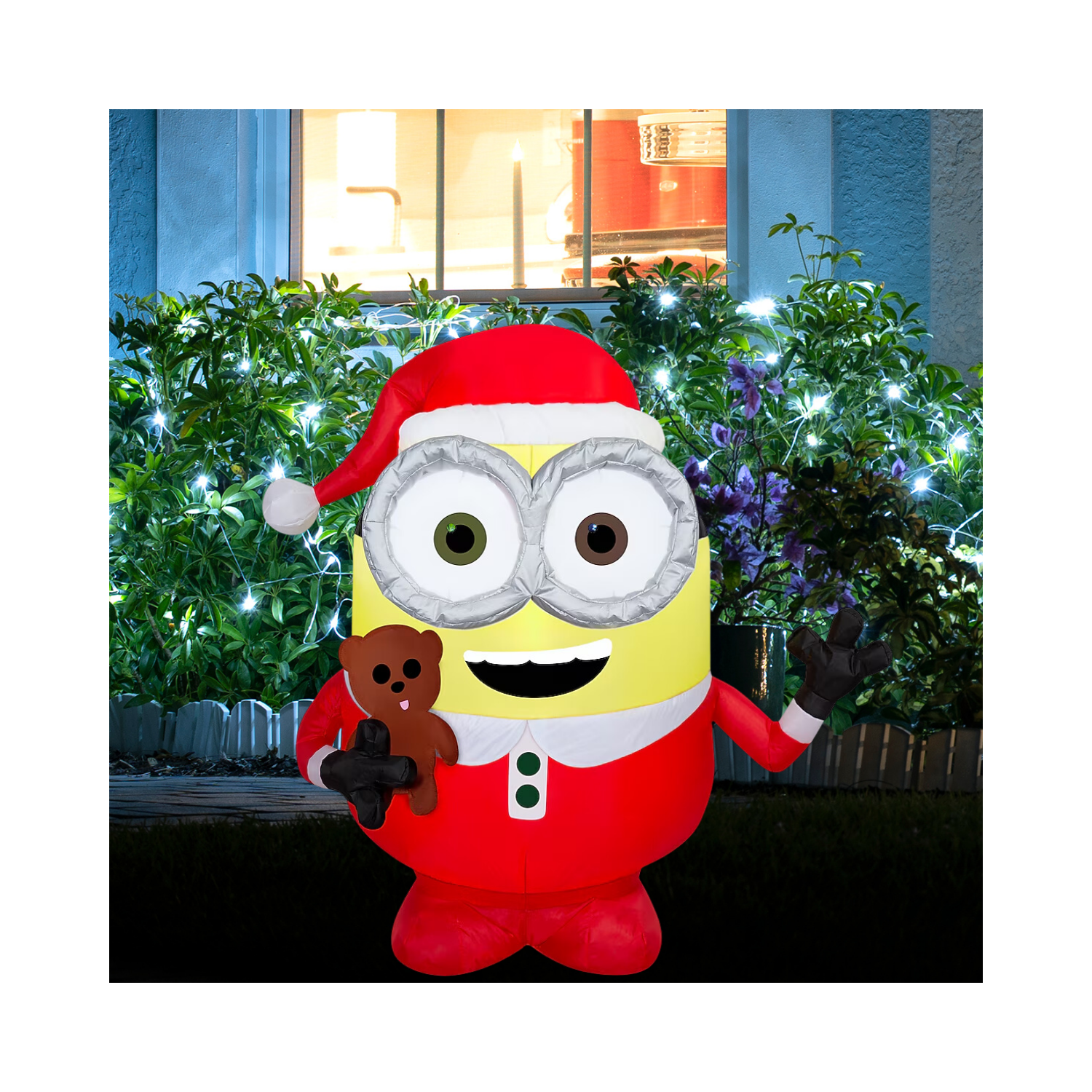 Christmas Universal 3-ft LED Minion Bob in PJ's Inflatable