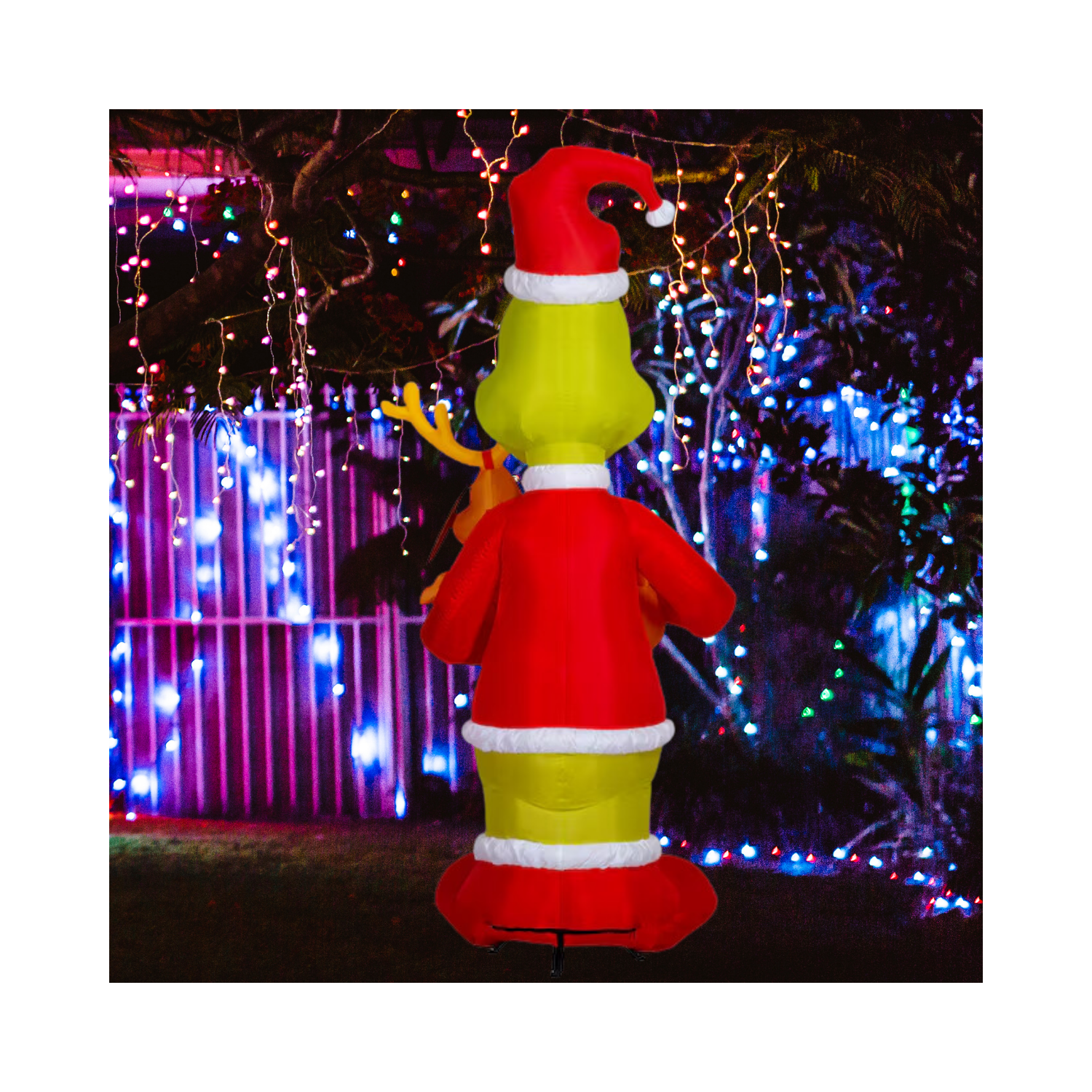 Christmas 8-ft LED Dr Seuss Grinch & Max Inflatable