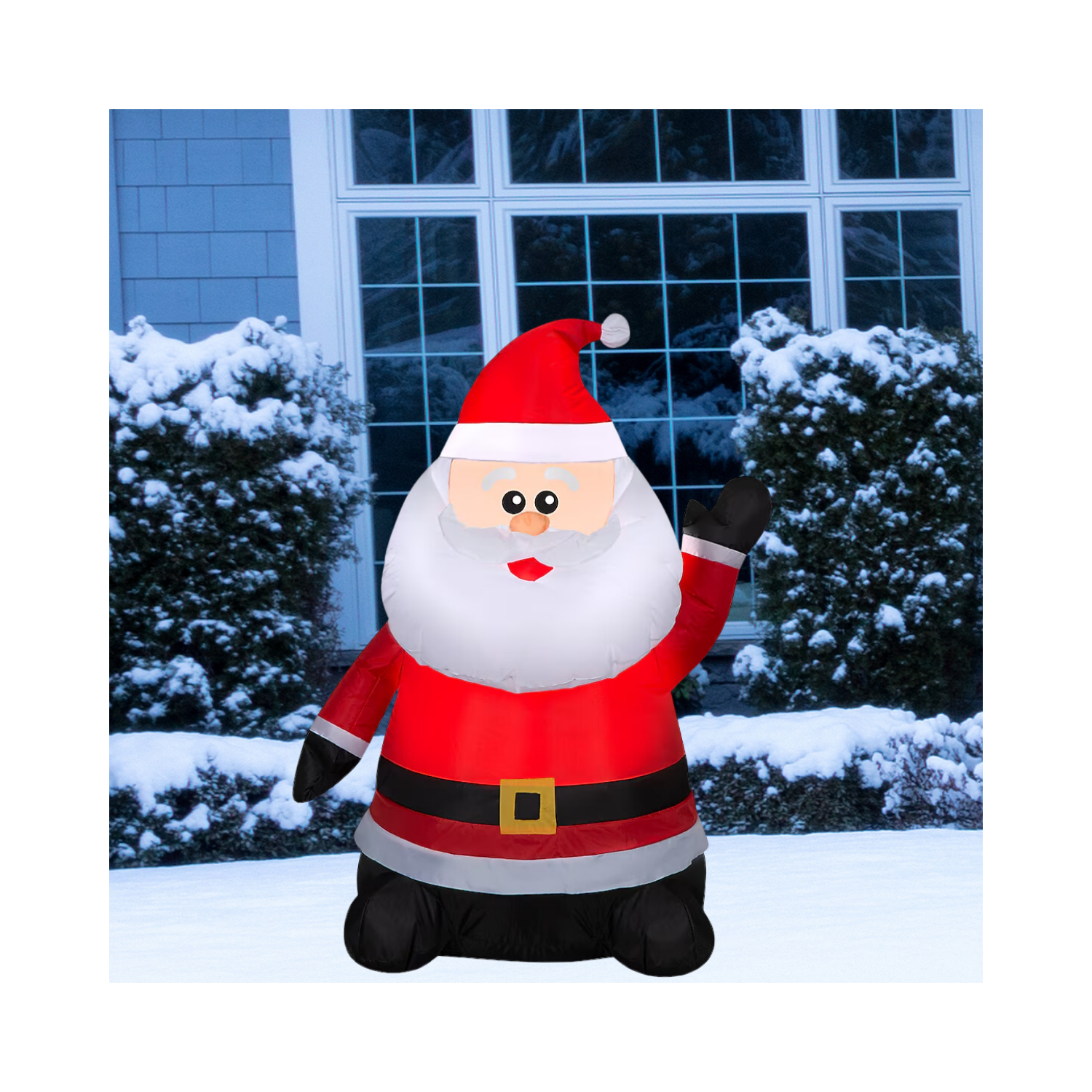 Christmas  3.5-ft LED Santa Inflatable