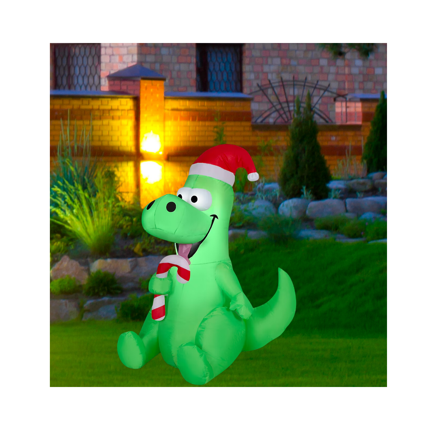 Christmas 3.5-ft LED Dinosaur Inflatable