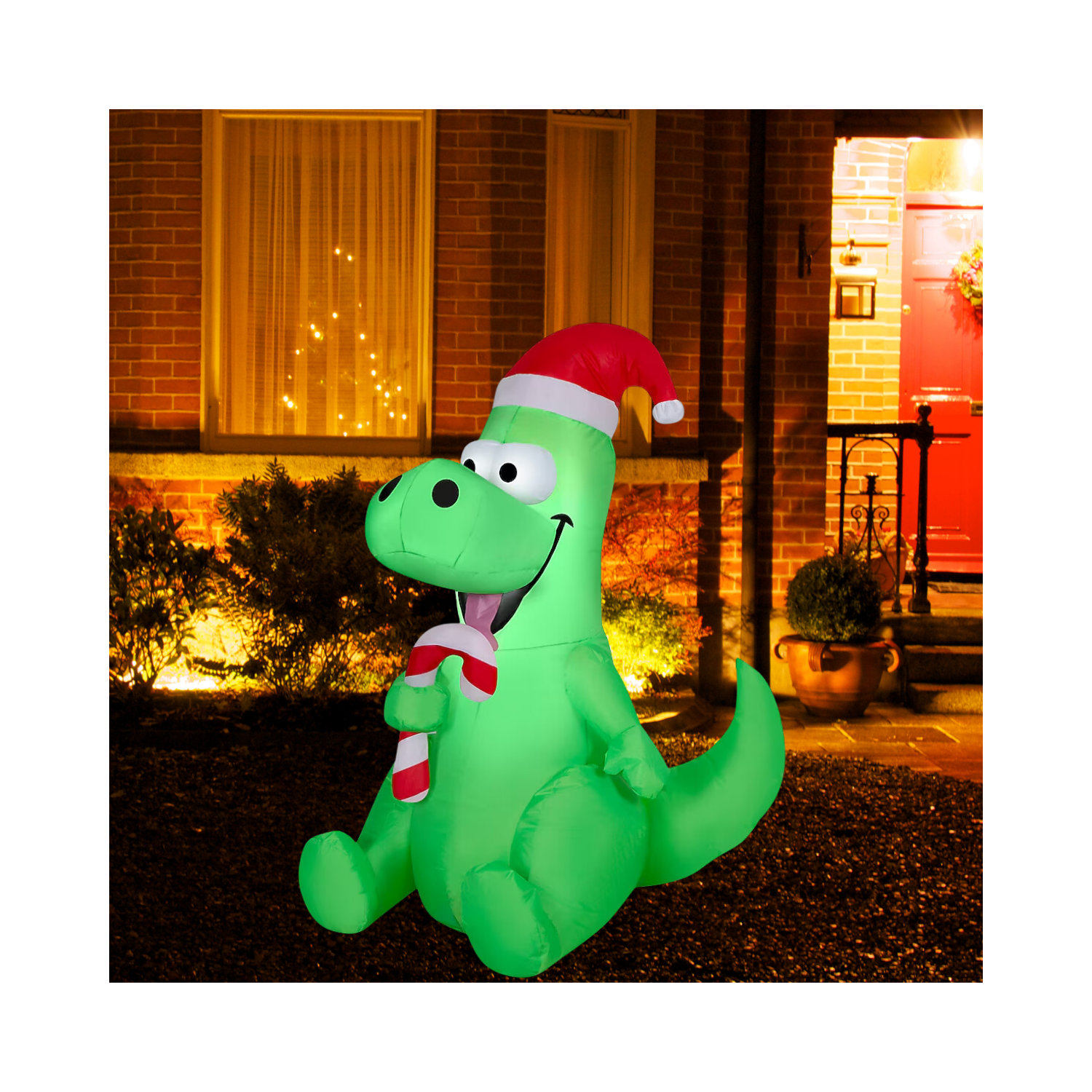 Christmas 3.5-ft LED Dinosaur Inflatable