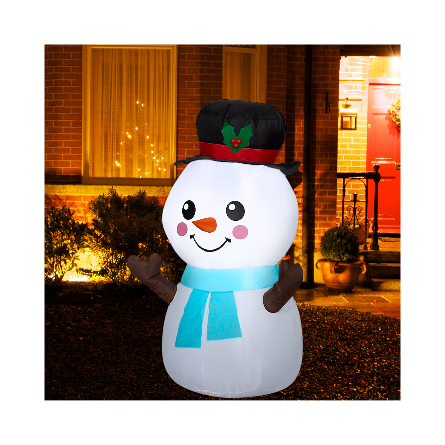 Christmas 3.5-ft LED Snowman Inflatable