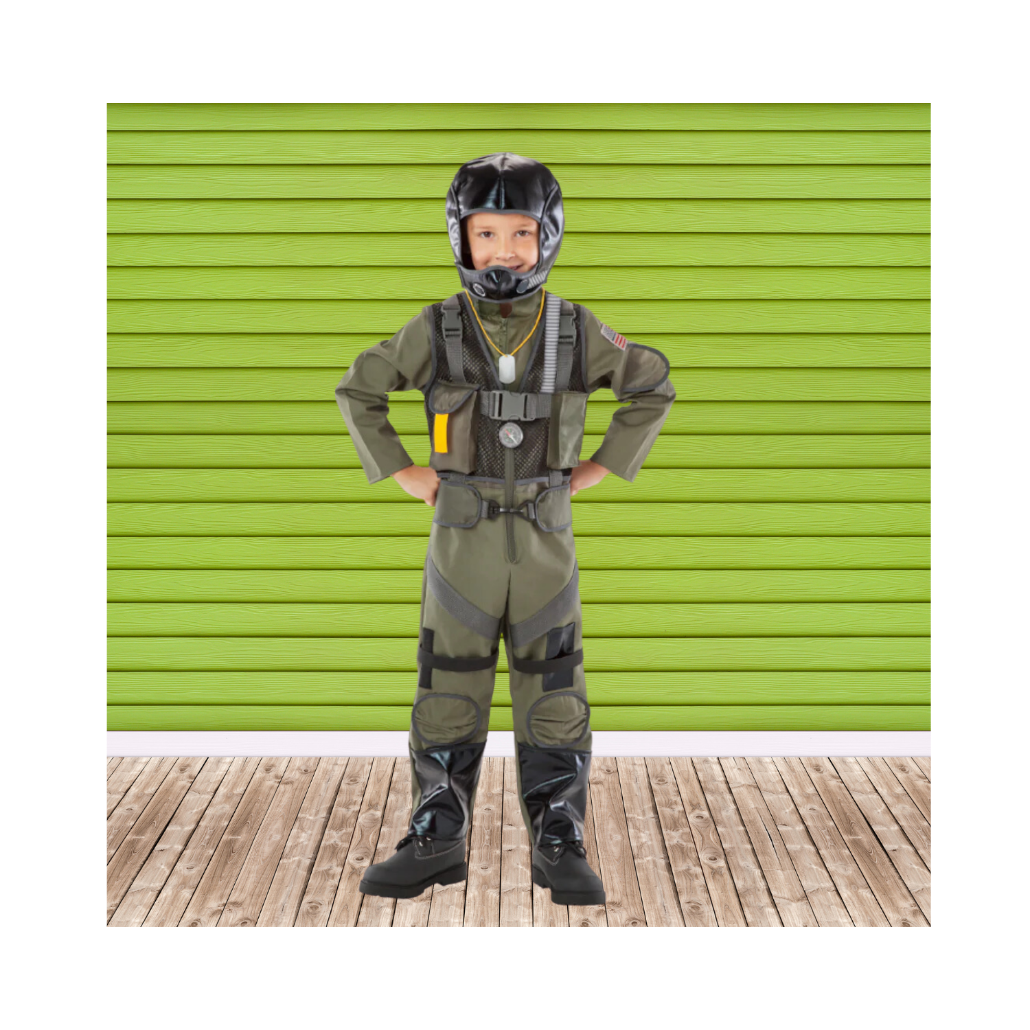 Halloween Kids Top Gunner Fighter Pilot Costume