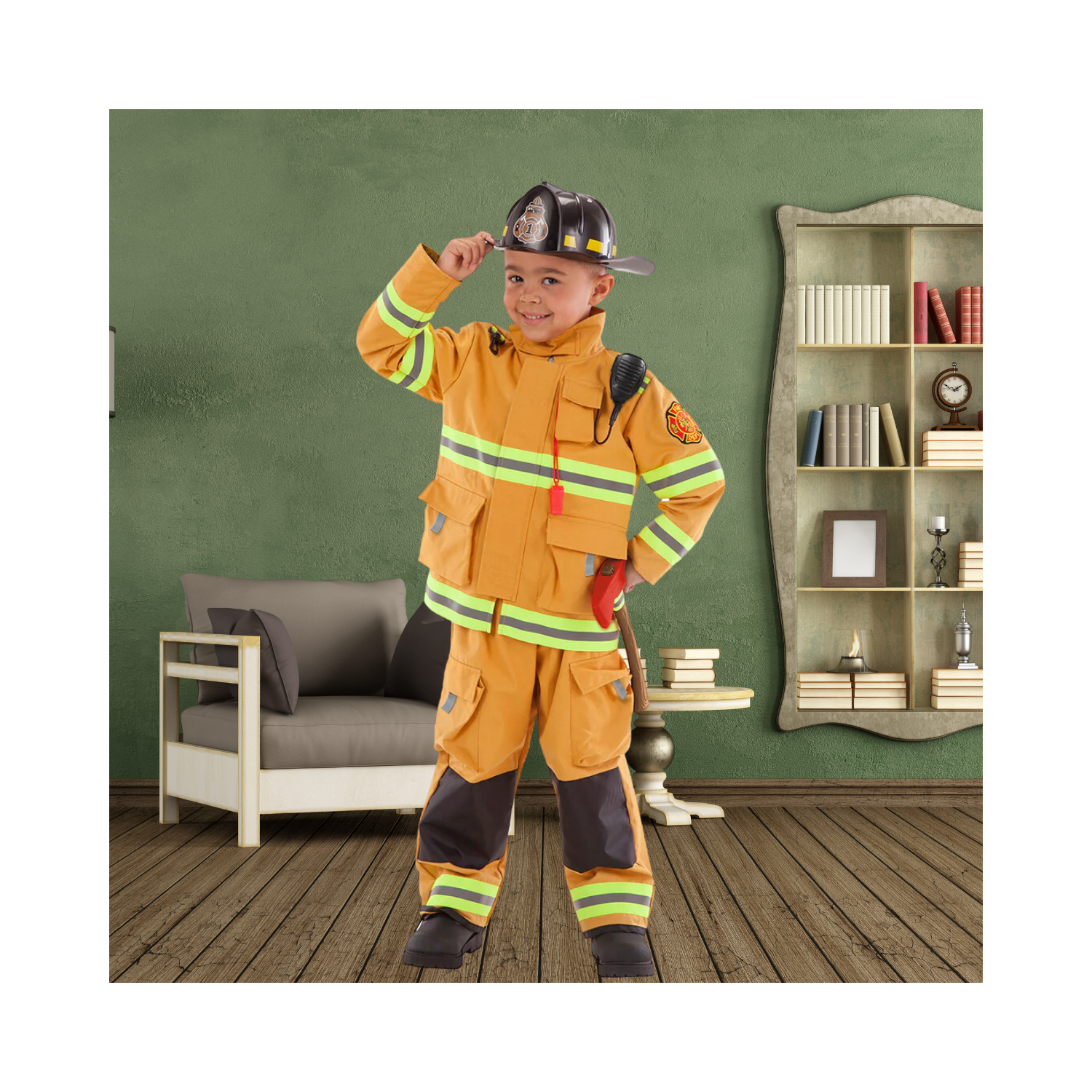 Halloween Kids Firefighter Costume