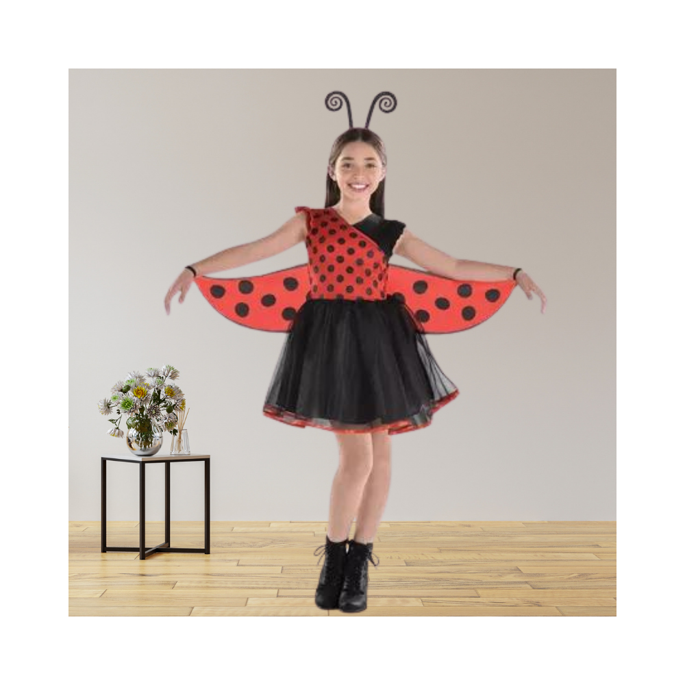 Halloween Kids' Ladybug Dress Costume