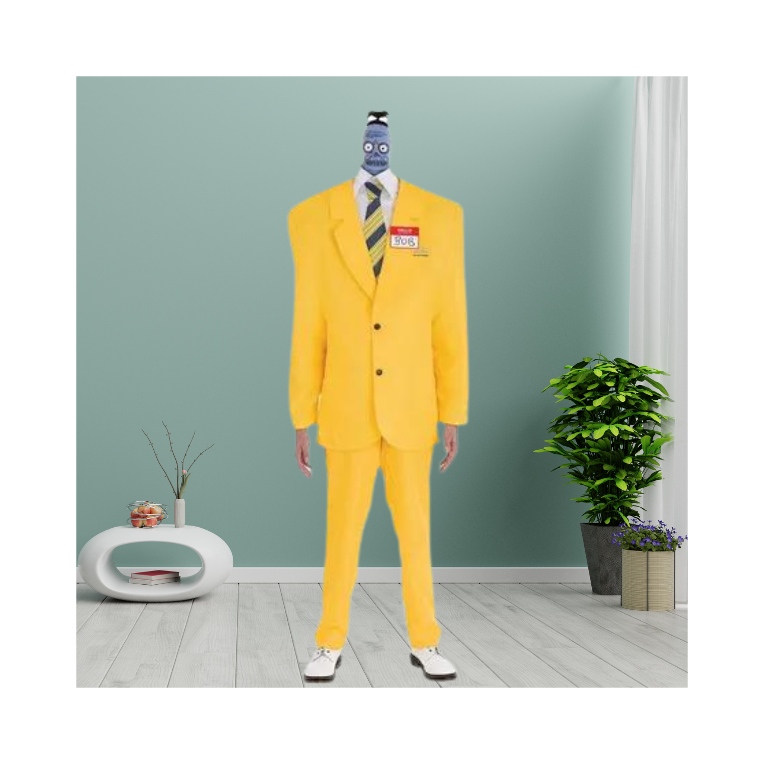 Halloween Adult Shrinker Bob Illusion Costume - Beetlejuice