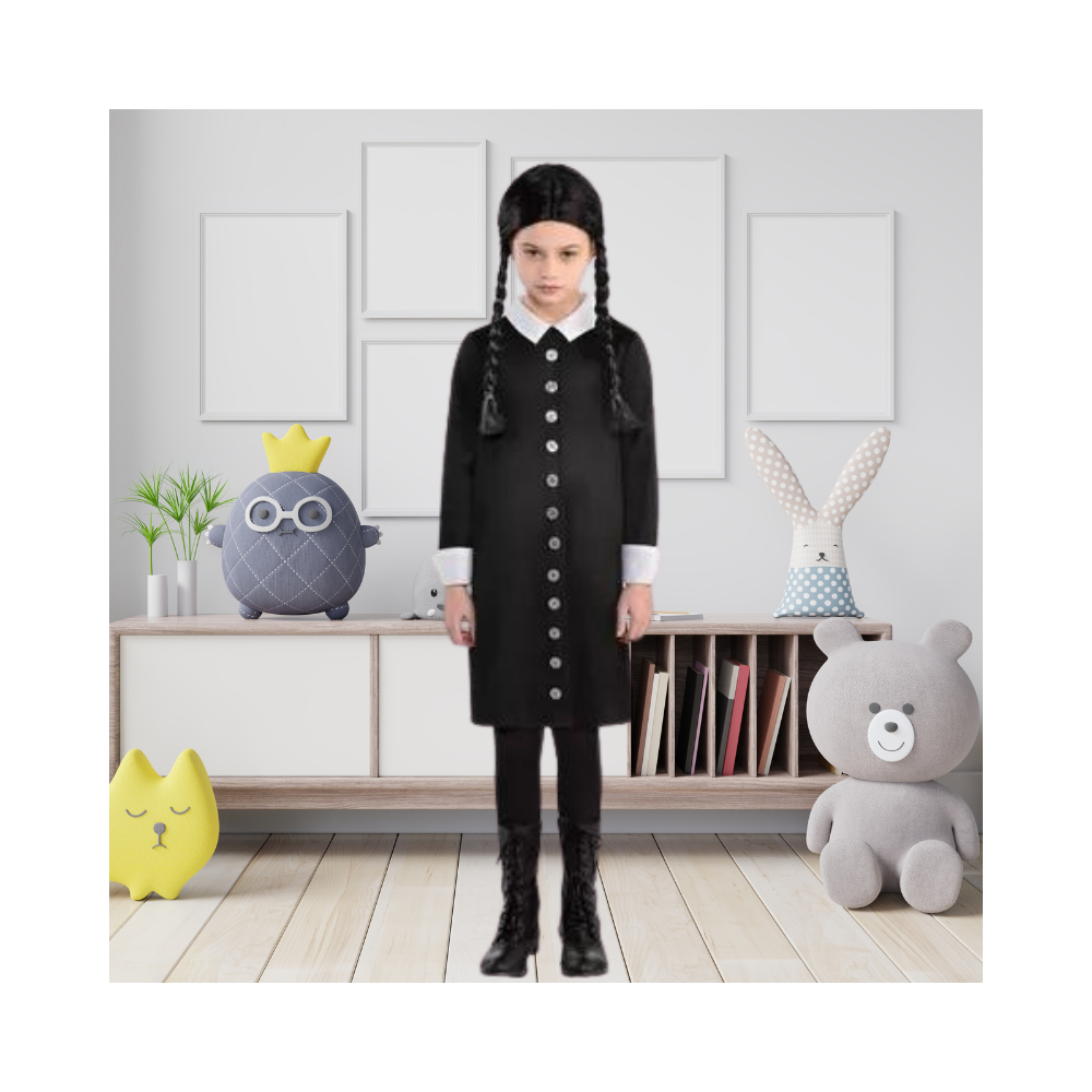 Halloween Kids' Wednesday Addams Costume - The Addams Family