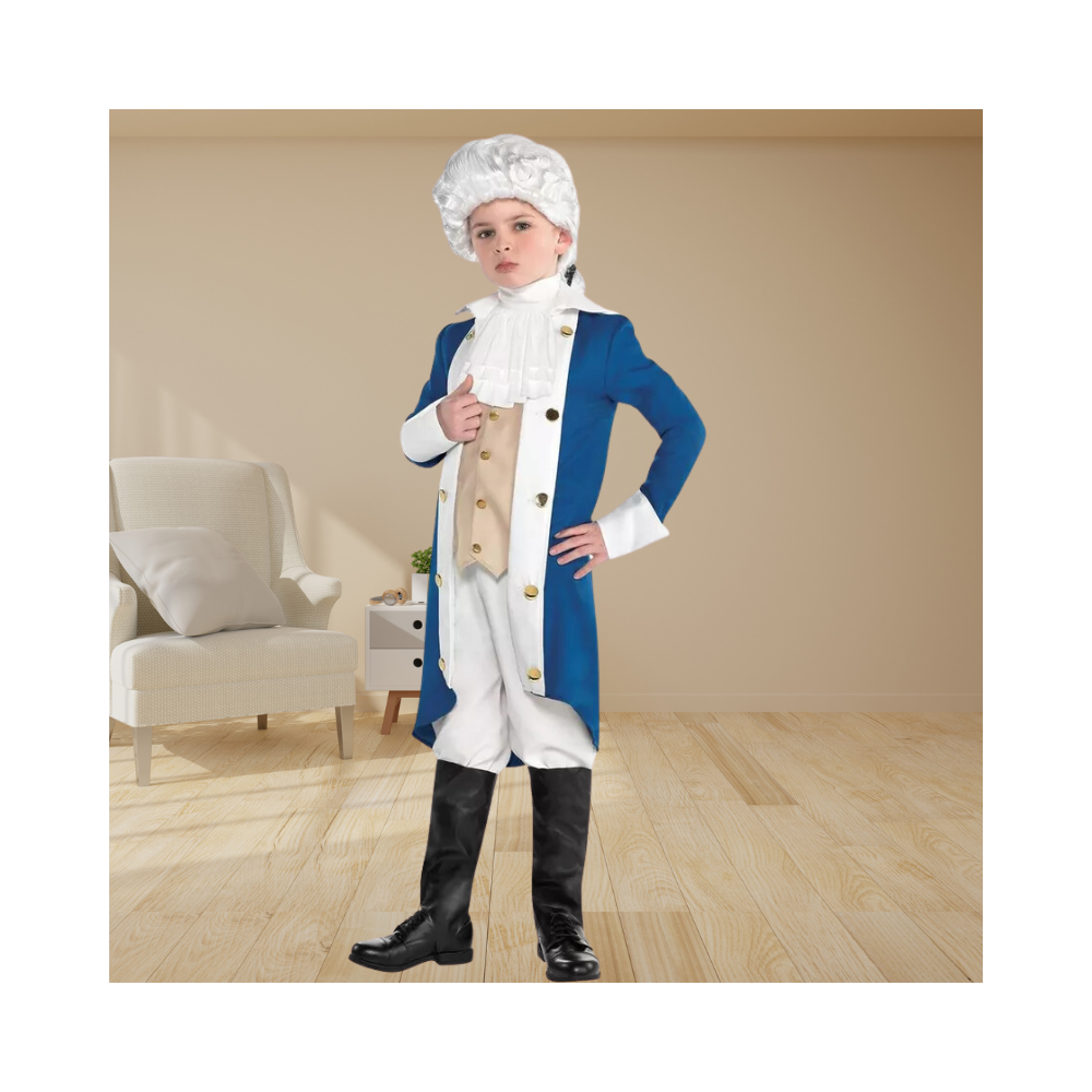 Halloween Boys George Washington Costume Accessory Kit