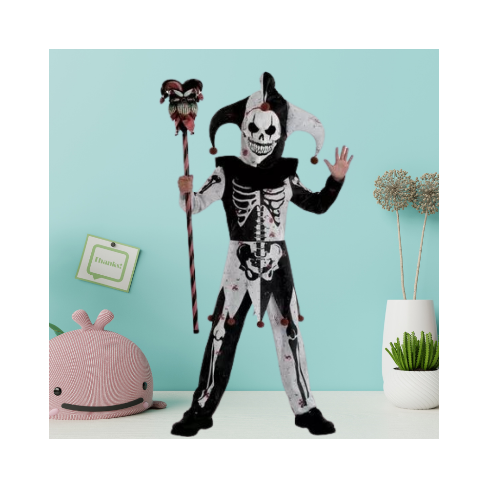 Halloween Kids Menacing Jester Costume