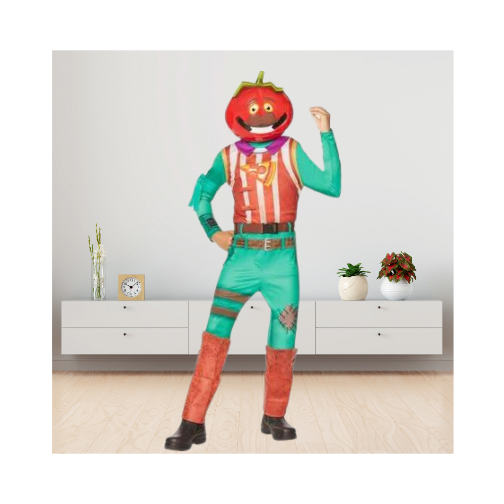 Halloween Kids Tomato Head Costume - Fortnite