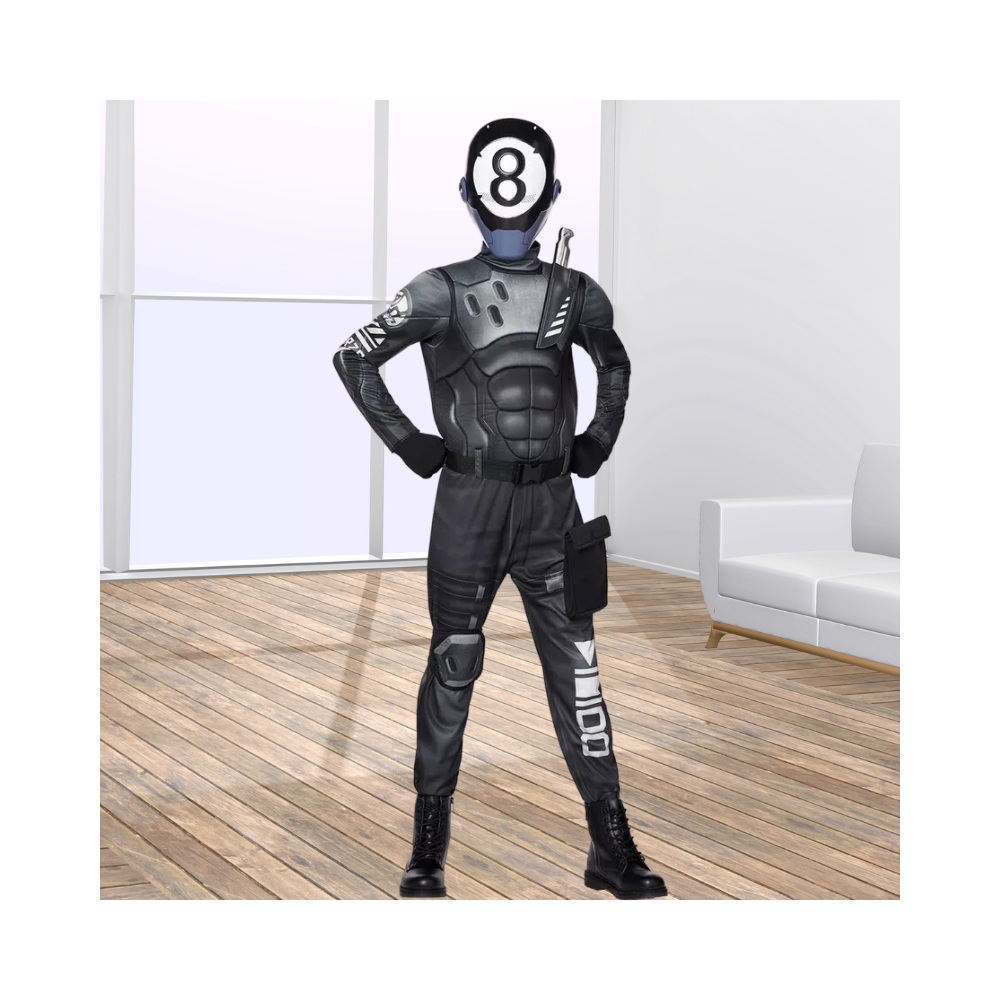 Halloween Kids 8-Ball Skin Costume - Fortnite