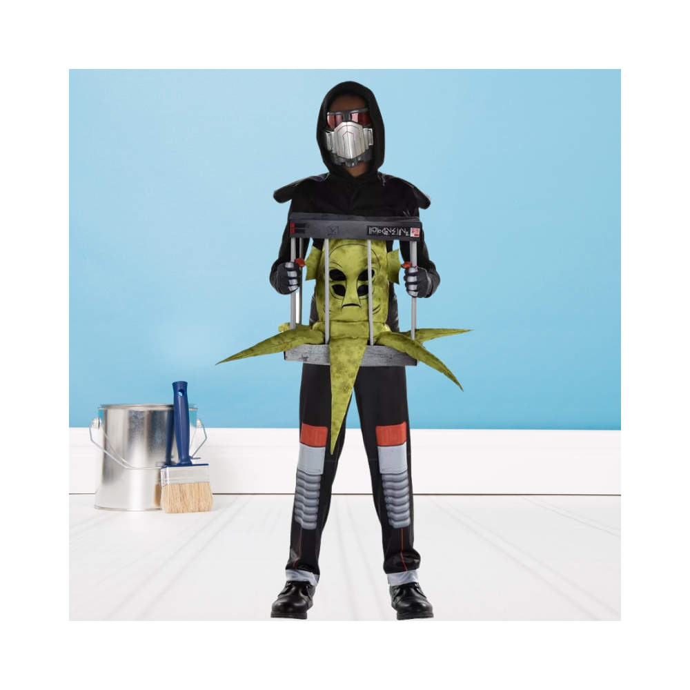 Halloween Kids Galactic Alien Hunter Illusion Costume