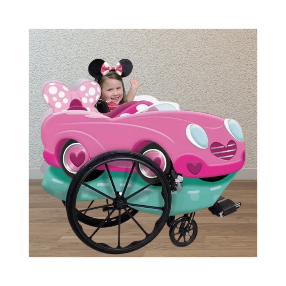 Halloween Pink Minnie Mouse Funhouse Wheelchair Costume