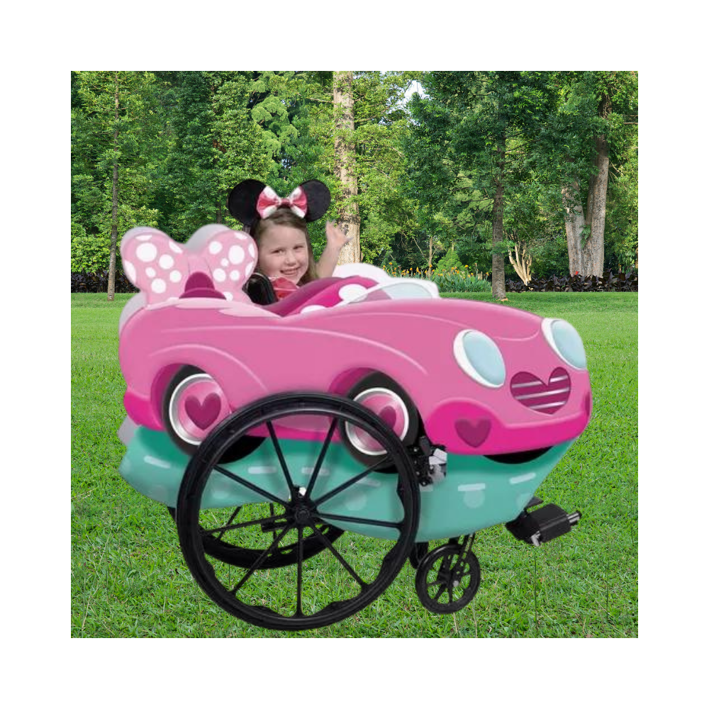 Halloween Pink Minnie Mouse Funhouse Wheelchair Costume