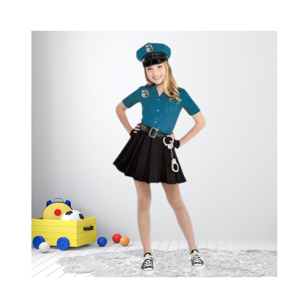 Halloween Girls Officer Cutie Cop Costume