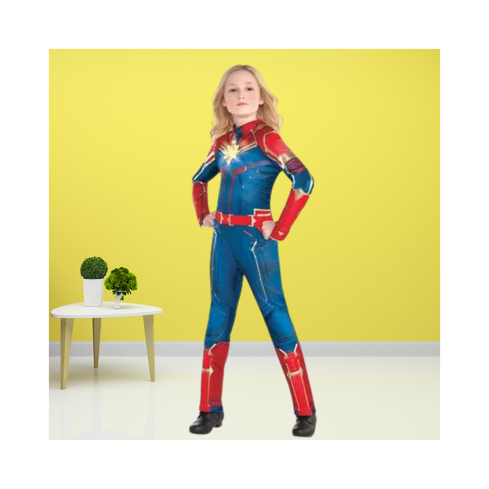 Halloween Child Light-Up Captain Marvel Costume - Captain Marvel