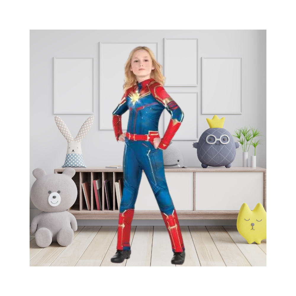 Halloween Child Light-Up Captain Marvel Costume - Captain Marvel