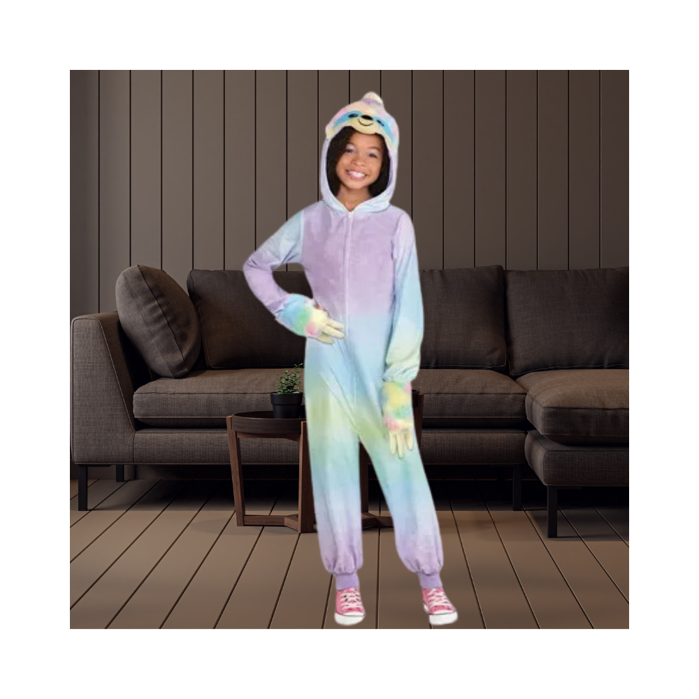 Halloween Kids' Pastel Sloth One Piece Zipster Costume