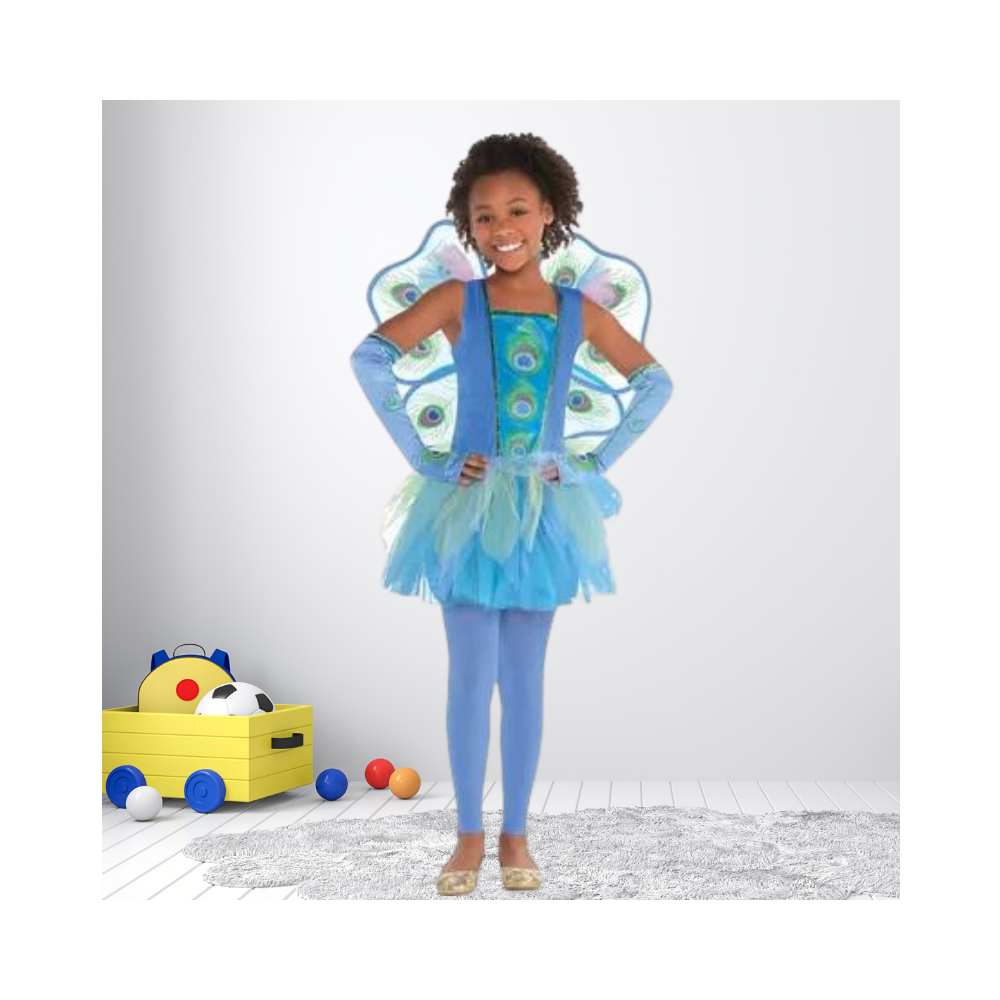 Halloween Girls Princess Peacock Costume