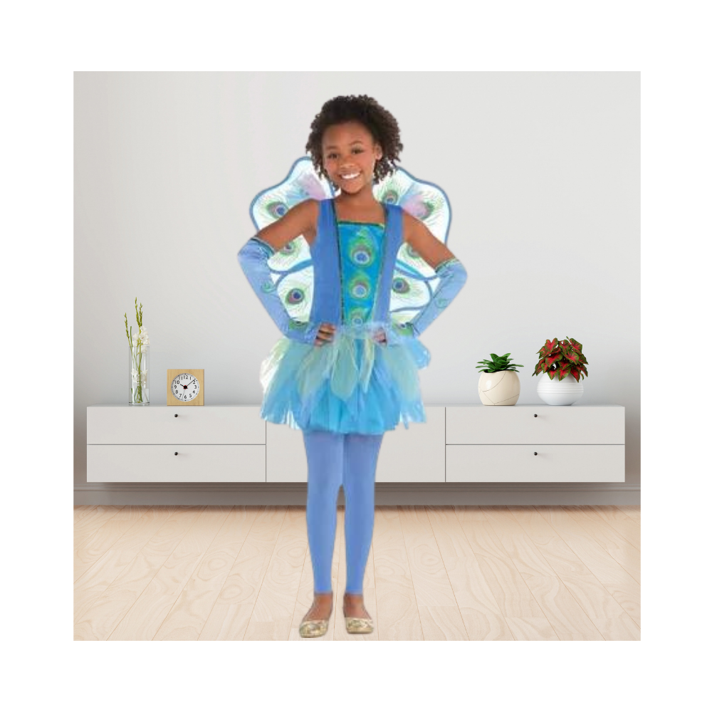 Halloween Girls Princess Peacock Costume