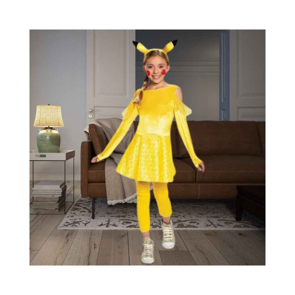 Halloween Kids' Pikachu Dress Costume Deluxe - PokÃ©mon