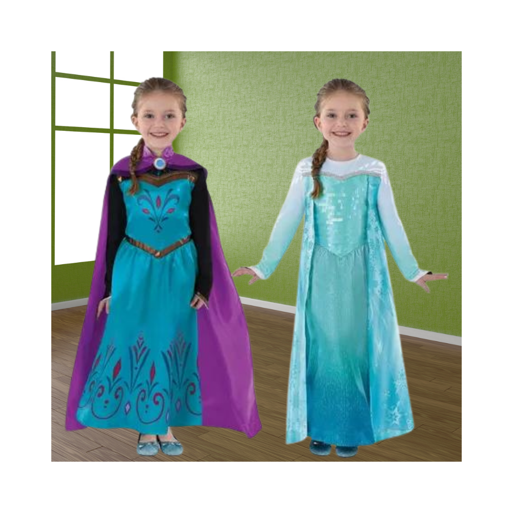 Halloween Kids' Transforming 2-in-1 Reversible Elsa Costume - Disney Frozen