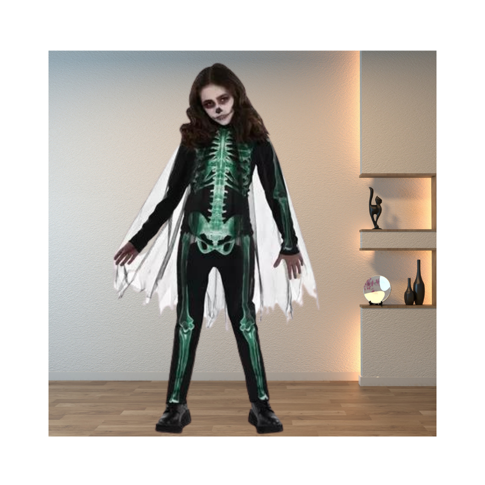 Halloween Kids' Glow-in-the-Dark Skeleton Glow Reaper Costume