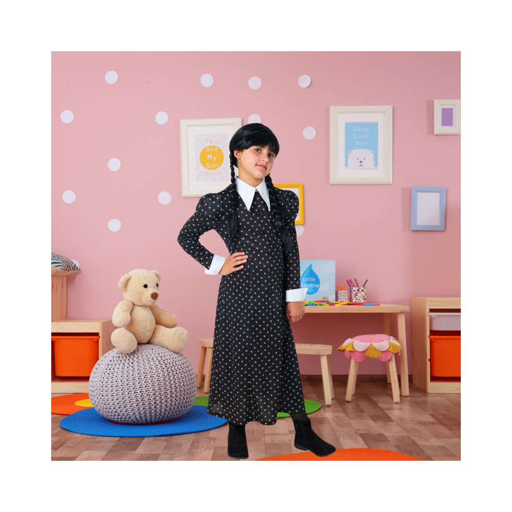 Halloween Wednesday Addams Child Costume