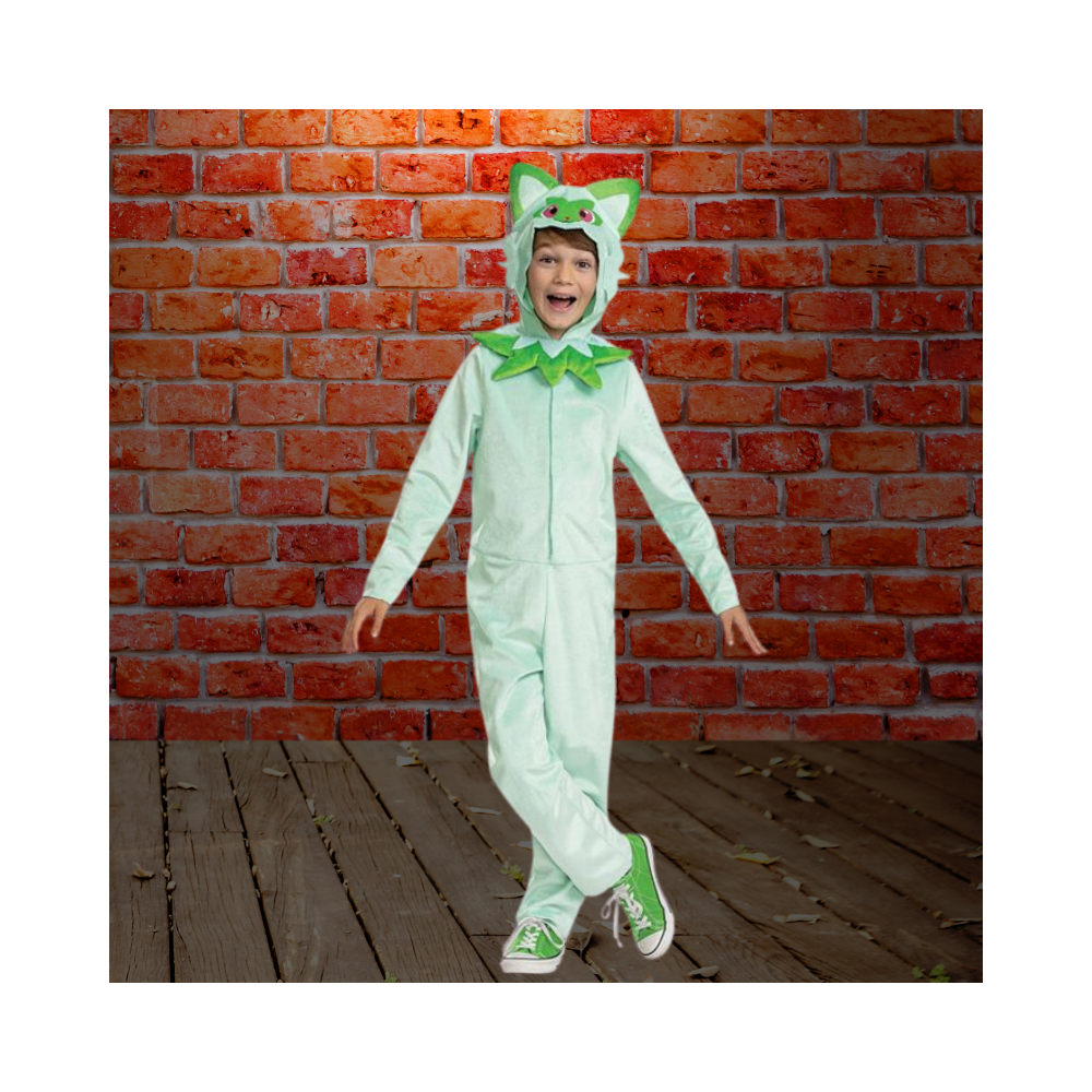 Halloween Sprigatito Hooded Jumpsuit Classic Child Costume