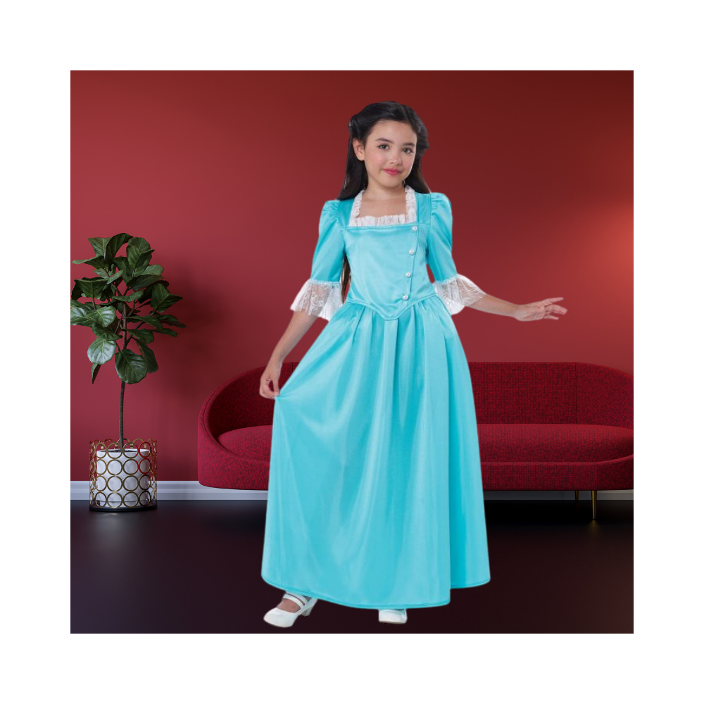 Halloween Colonial Socialite/Eliza Schuyler Child Costume