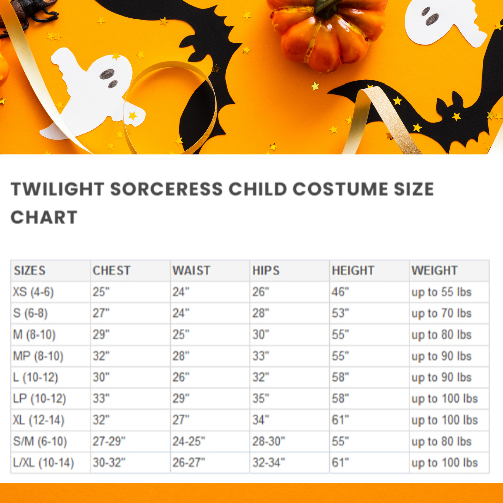 Halloween Twilight Sorceress Child Costume